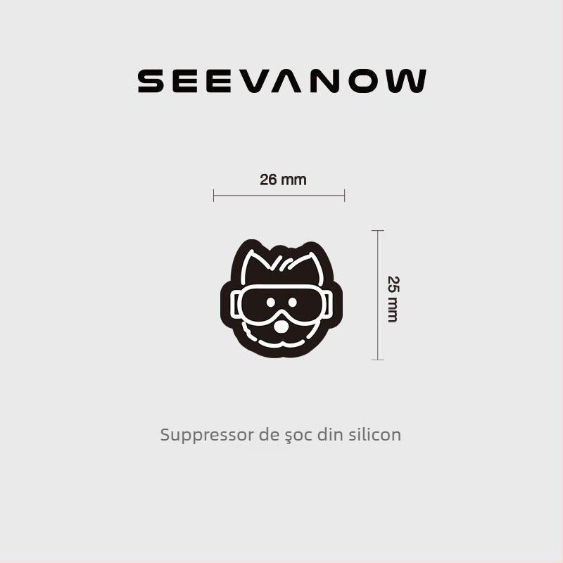 Amortizor de vibrații pentru rachetă de tenis – design drăguț cu cățeluș, amortizare vibrații