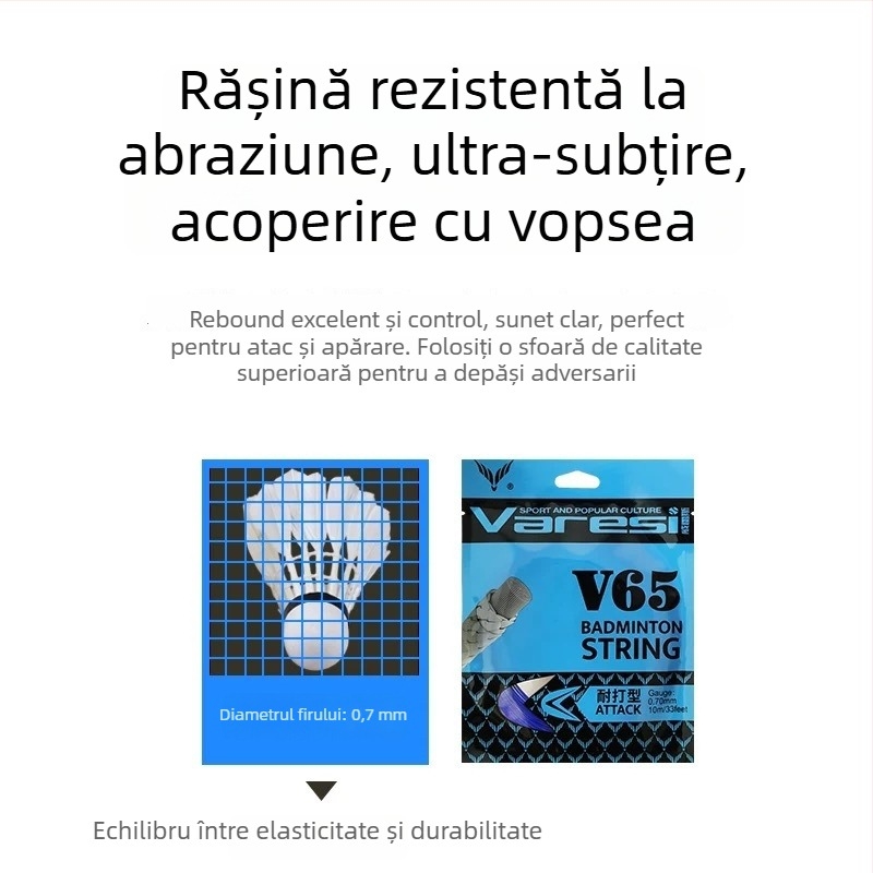Sfoară pentru racquet V-65, nylon, de la Varesi – badminton