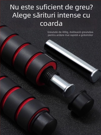 Sfoară pentru sărit cu sârmă din oțel și PVC, pentru adulți și elevi, echipament fitness