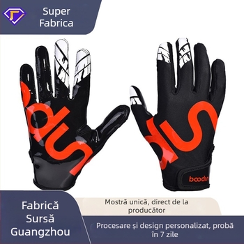 Mănuși baseball pentru adulți, design respirabil cu degete lungi, palmă din microfibră de siliciu, protecție a palmei