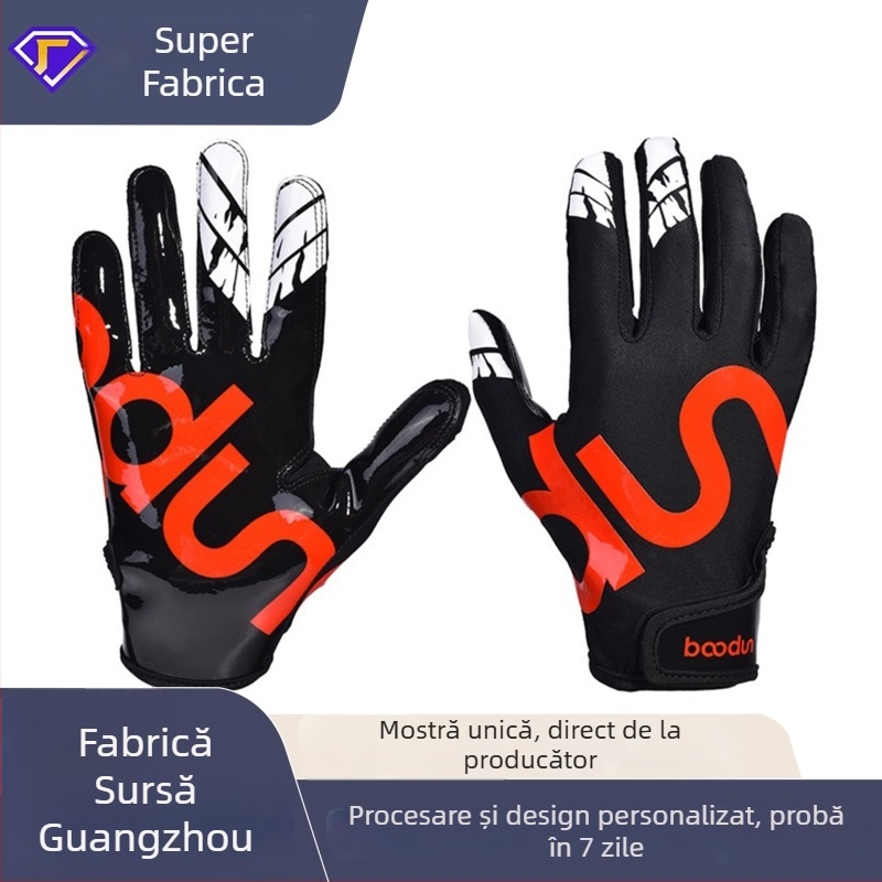 Mănuși baseball pentru adulți, design respirabil cu degete lungi, palmă din microfibră de siliciu, protecție a palmei