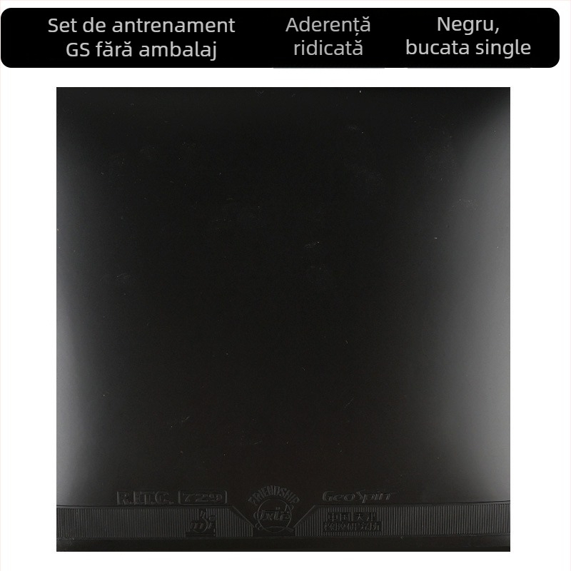 Guma pentru paleta de ping-pong – Brand 729, Număr produs GS Training Set, Tip gumă: Anti-Rubber, Specificație: Single Piece, Scop: Tenis de masă