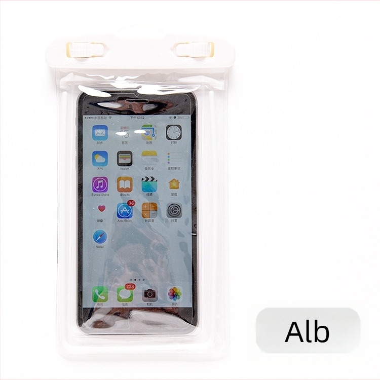 Husă subacvatică pentru telefon cu ecran tactil, PVC impermeabil, capacitate 0,5 L, compatibilă cu Apple și Huawei