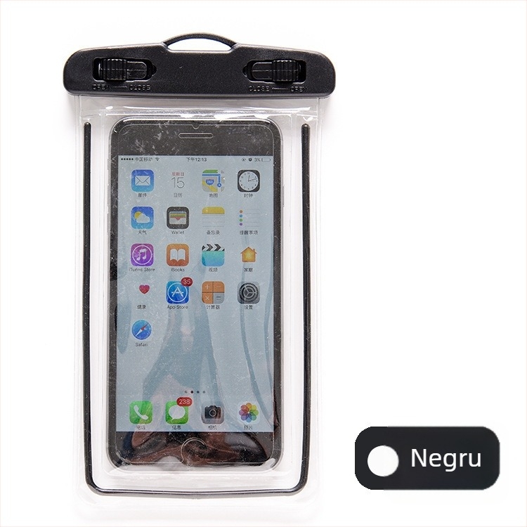 Husă subacvatică pentru telefon cu ecran tactil, PVC impermeabil, capacitate 0,5 L, compatibilă cu Apple și Huawei