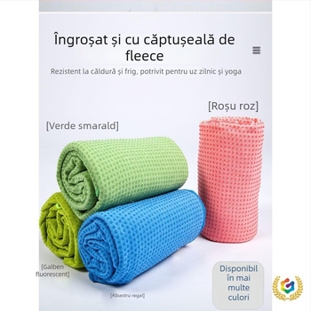 Prosop de yoga pentru covoraș, antiderapant, pliabil, din silicon
