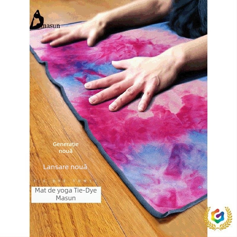 Prosop de yoga pentru covoraș, antiderapant, pliabil, din silicon