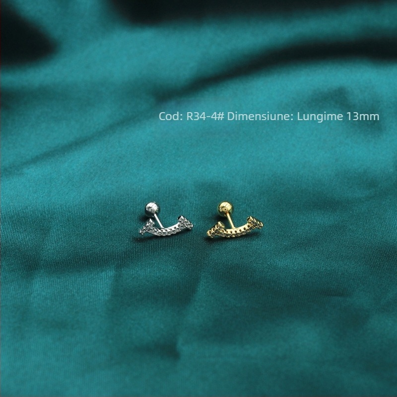 Cercei Maiya Jewelry - Oțel titan, Electroplacare, Formă de floare, Stil coreean