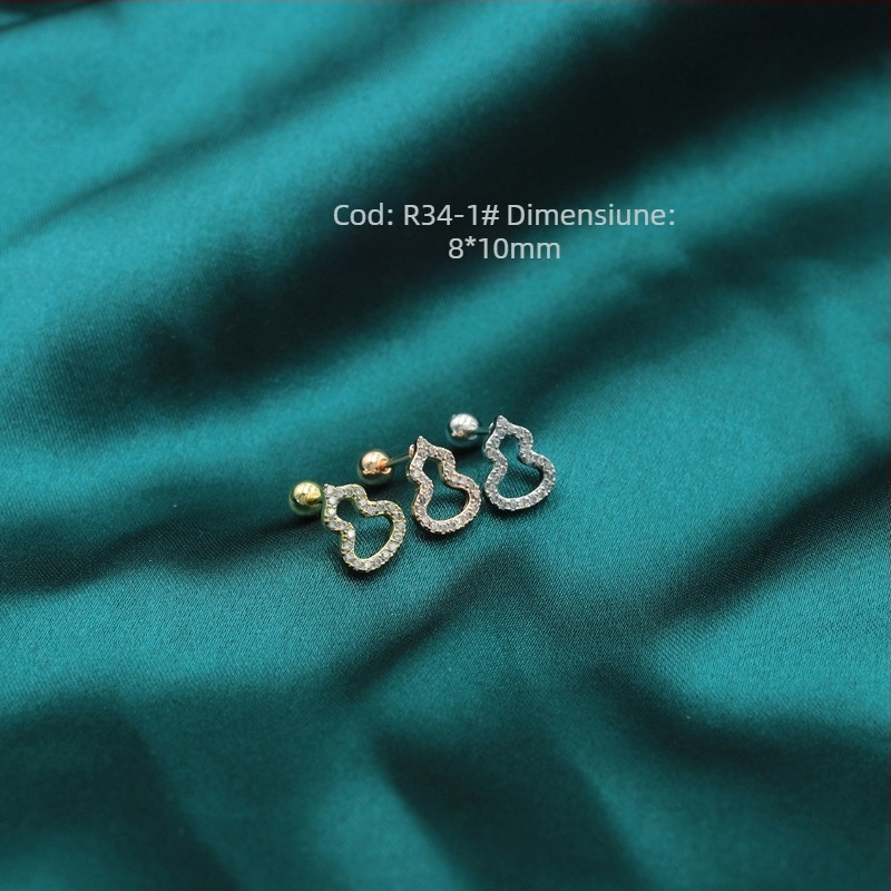 Cercei Maiya Jewelry - Oțel titan, Electroplacare, Formă de floare, Stil coreean