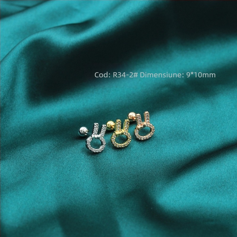 Cercei Maiya Jewelry - Oțel titan, Electroplacare, Formă de floare, Stil coreean