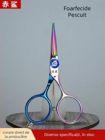 Foarfece pentru linii de pescuit, oțel inoxidabil, Anti-Pinch, pentru PE și linii împletite