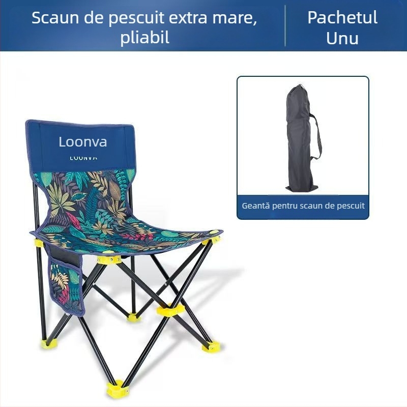 Scaun de pescuit Other, material Oxford, pliabil, scaun de exterior ușor – lansare vară 2025