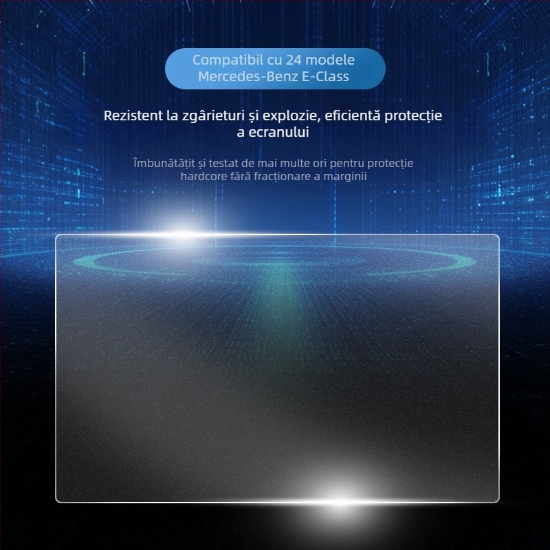 Mercedes-Benz E-Class E260L/E300L ecran central de control navigație – protecție din sticlă securizată, un singur panou, rezistent la zgârieturi, anti-amprente, rezistent la temperaturi înalte/scăzute