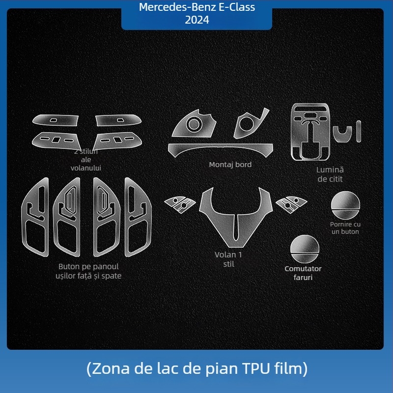 Mercedes-Benz E-Class E260L/E300L ecran central de control navigație – protecție din sticlă securizată, un singur panou, rezistent la zgârieturi, anti-amprente, rezistent la temperaturi înalte/scăzute