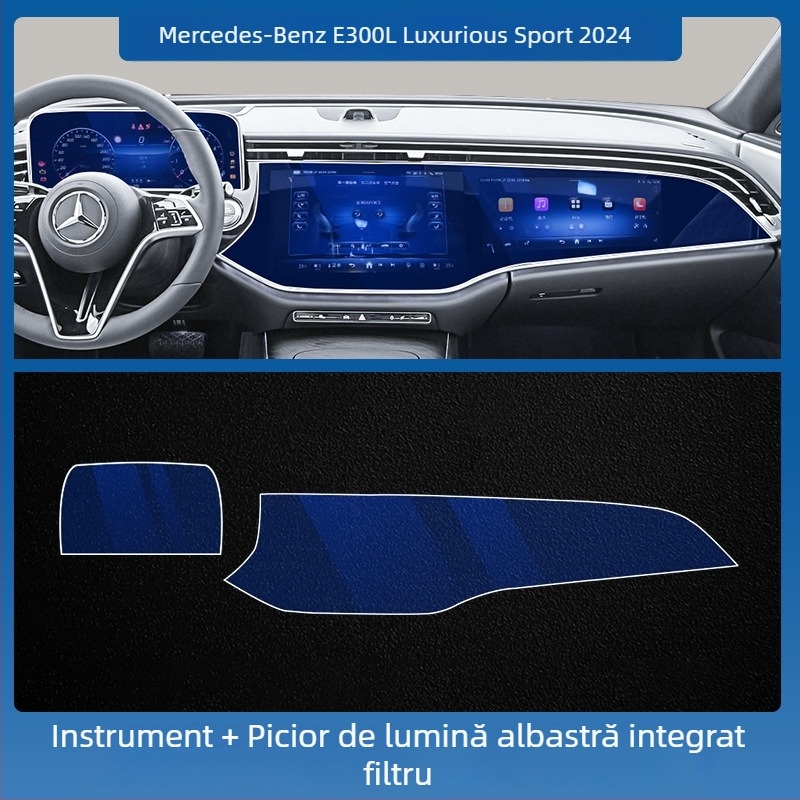 Mercedes-Benz E-Class E260L/E300L ecran central de control navigație – protecție din sticlă securizată, un singur panou, rezistent la zgârieturi, anti-amprente, rezistent la temperaturi înalte/scăzute