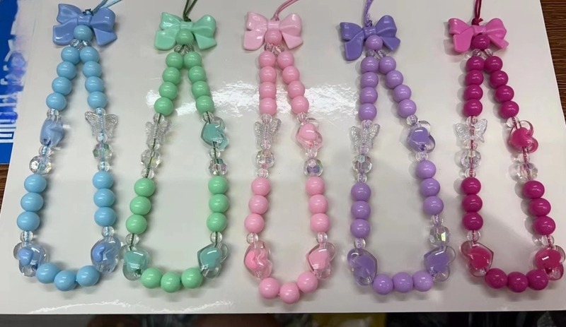 Lanyard pentru telefon, unisex, handmade (material PU; șnur poliester; cataramă din plastic)