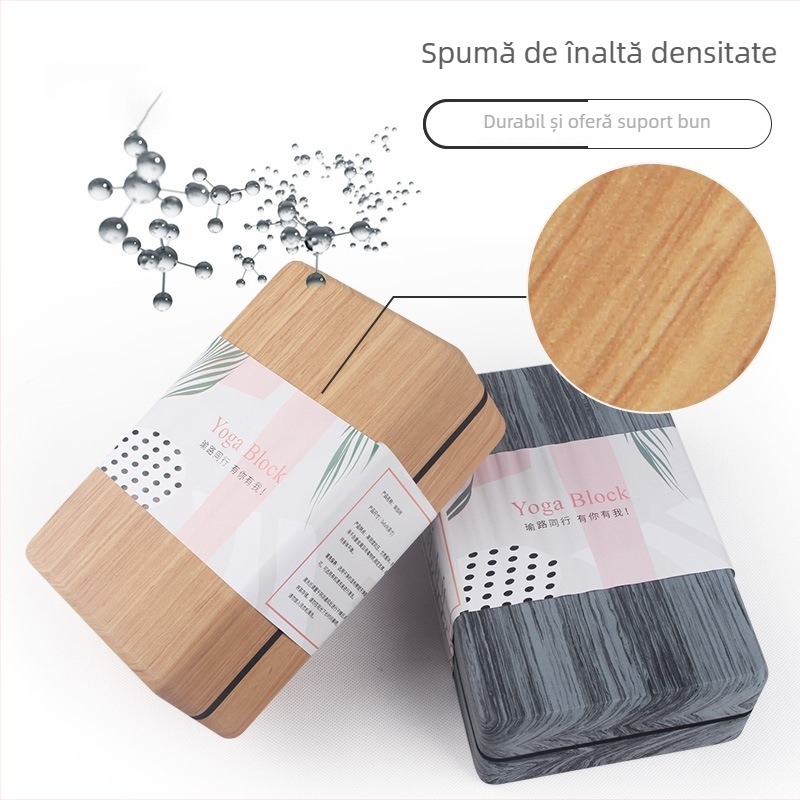 Three Brahma Bloc de yoga - POE material, 420 g, procesare personalizabilă, etichetă privată licențiată