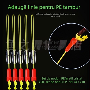 Set Space Bean din silicon pentru linia principală - pachet complet de accesorii pentru pescuit avansat