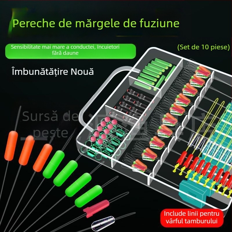 Set Space Bean din silicon pentru linia principală - pachet complet de accesorii pentru pescuit avansat