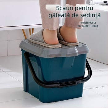 Găleată din plastic cu capac și scaun pentru pescuit, găleată de depozitare portabilă, Brand: Love Plastic Na, lansare vara 2021, greutate 1 kg