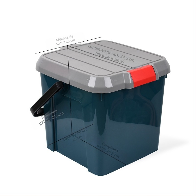 Găleată din plastic cu capac și scaun pentru pescuit, găleată de depozitare portabilă, Brand: Love Plastic Na, lansare vara 2021, greutate 1 kg