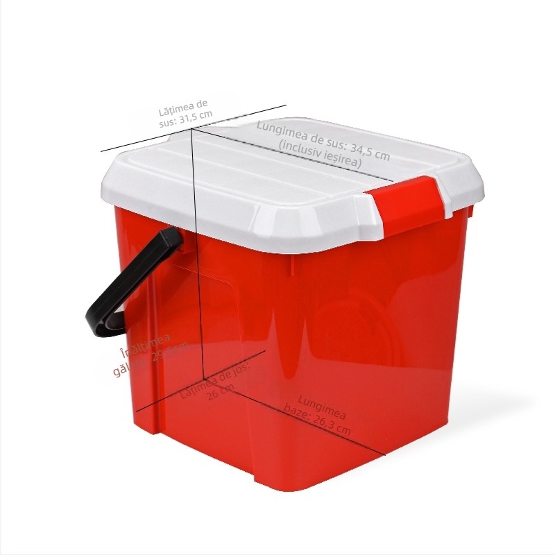 Găleată din plastic cu capac și scaun pentru pescuit, găleată de depozitare portabilă, Brand: Love Plastic Na, lansare vara 2021, greutate 1 kg