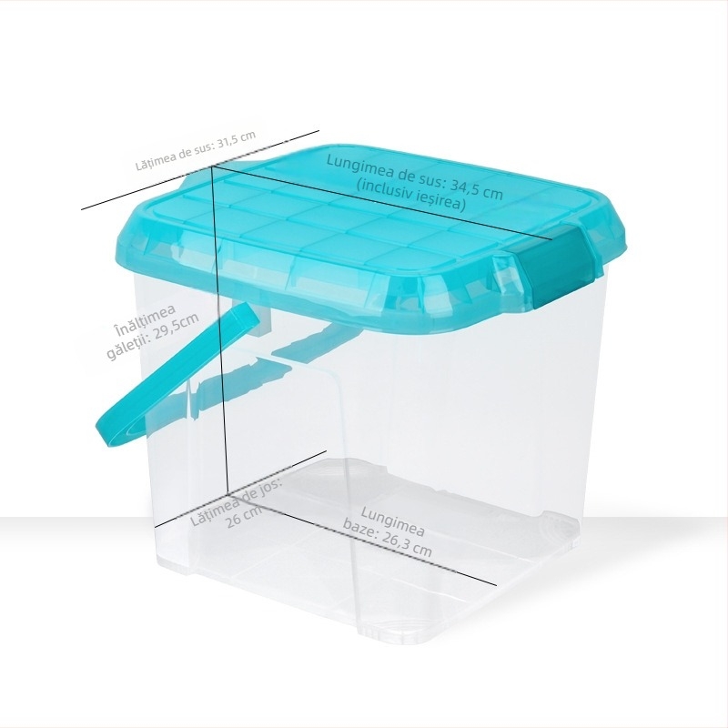 Găleată din plastic cu capac și scaun pentru pescuit, găleată de depozitare portabilă, Brand: Love Plastic Na, lansare vara 2021, greutate 1 kg