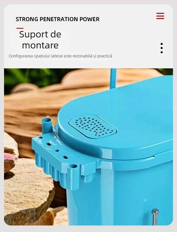 Găleată de pescuit multifuncțională cu tavă pentru momeli, formă ovală, corp îngroșat tare, din plastic, 1,6 kg