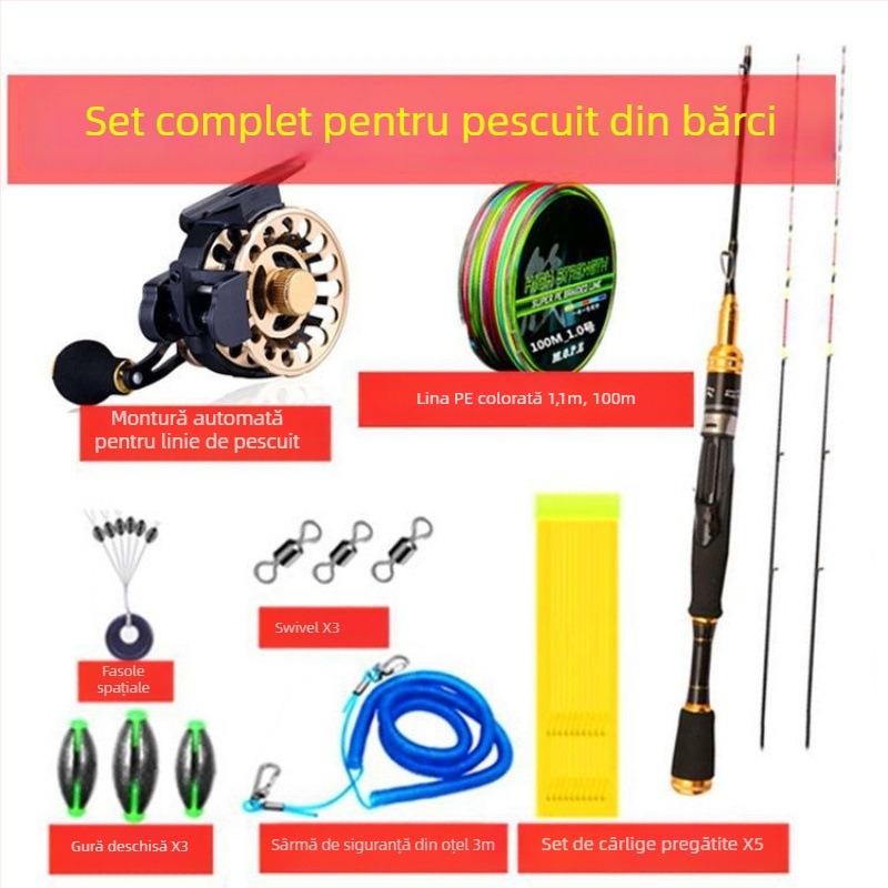 Undiță de pescuit pentru plută de pod, din aliaj de titan și plumb