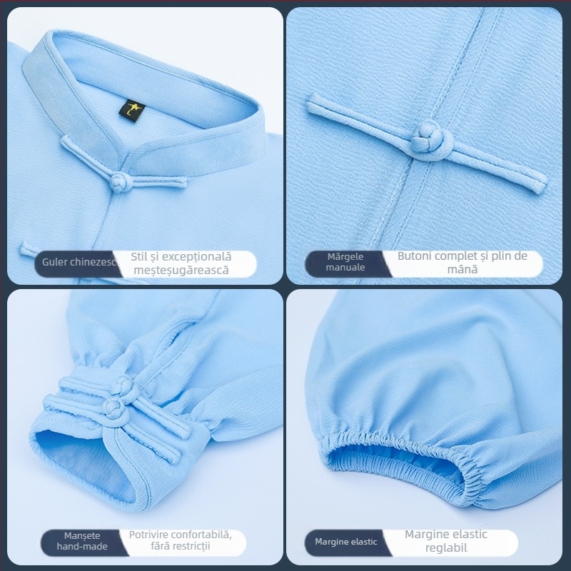 Set Tai Chi pentru antrenament – Unisex, Adulți, Primăvară-Vară-Toamnă, Material principal 95% poliester, Căptușeală 100% poliester, Material: amestec fibre chimice