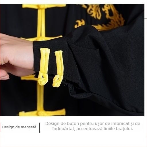 Îmbrăcăminte Tai Chi - țesătură corduroy și in, pentru bărbați