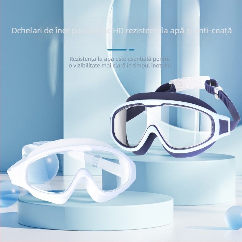Ochelari de înot pentru adulți, cu lentile PC anti-ceață