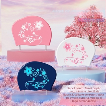 Cască de înot pentru femei cu păr lung (Silicon; Rezistent la apă; Model imprimat; Adulți; Brand privat autorizat)