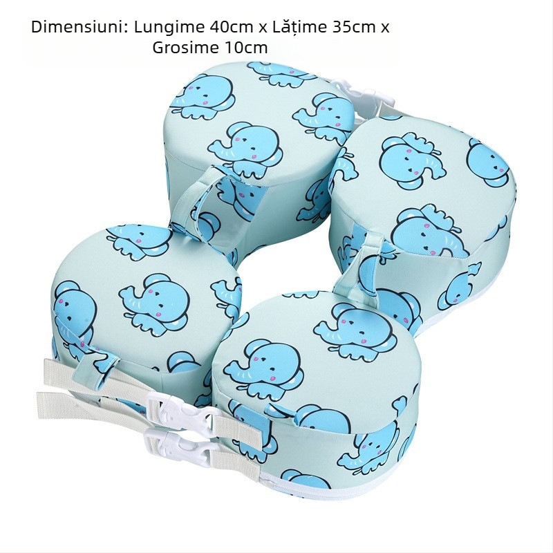 Inel de înot gonflabil pentru copii, PVC ecologic, grosime PVC 13, model imprimat