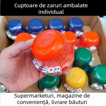 Set pahare pentru zaruri Lingxiang — Melamină, 1 mm