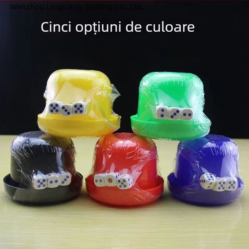 Set pahare pentru zaruri Lingxiang — Melamină, 1 mm