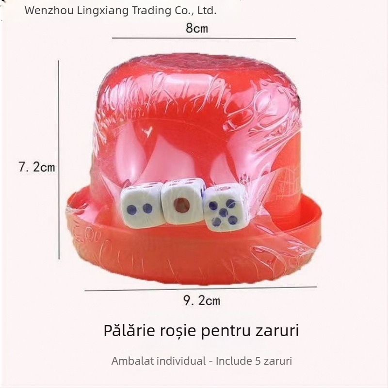 Set pahare pentru zaruri Lingxiang — Melamină, 1 mm