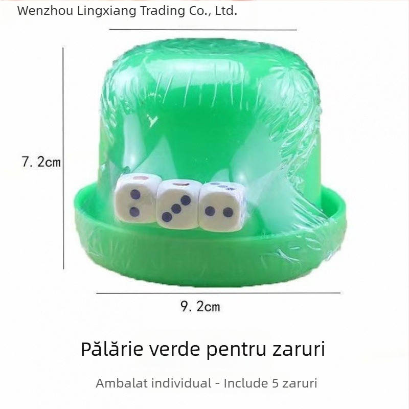 Set pahare pentru zaruri Lingxiang — Melamină, 1 mm