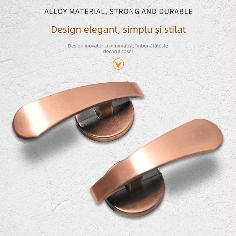 Cârlig pentru perdea, unghi plat, aliaj de zinc