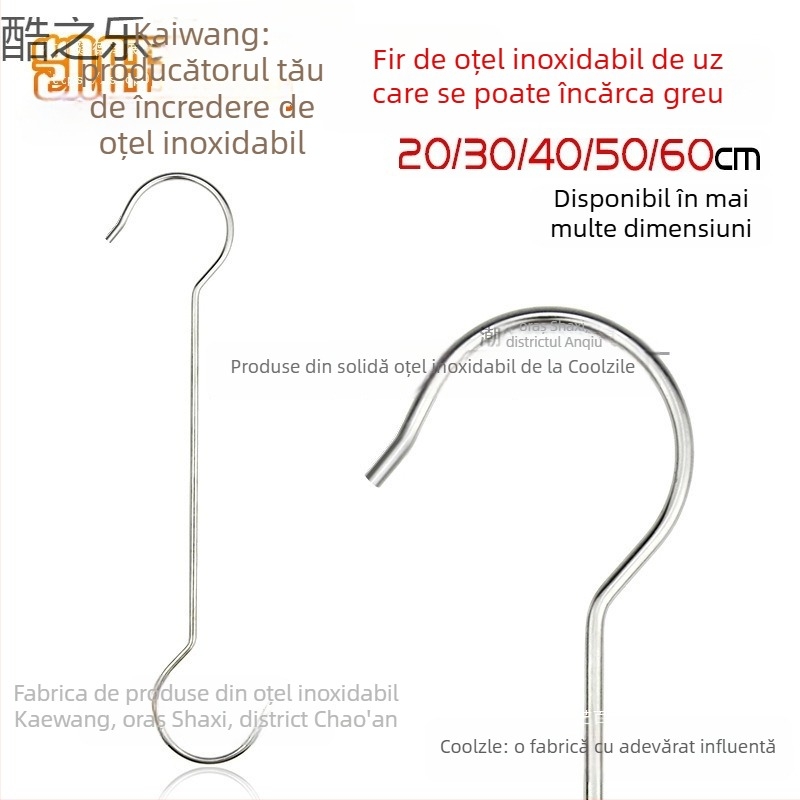 Cuier din oțel inoxidabil, pentru bucătărie și baie, cuier simplu, design modern, încărcare 5–10 kg, 1 piesă