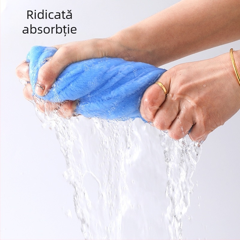 Set de prosoape în cutie cadou, velur coral pentru prosoape de față și de baie, 32 de bucăți, fire combed, țesătură plată