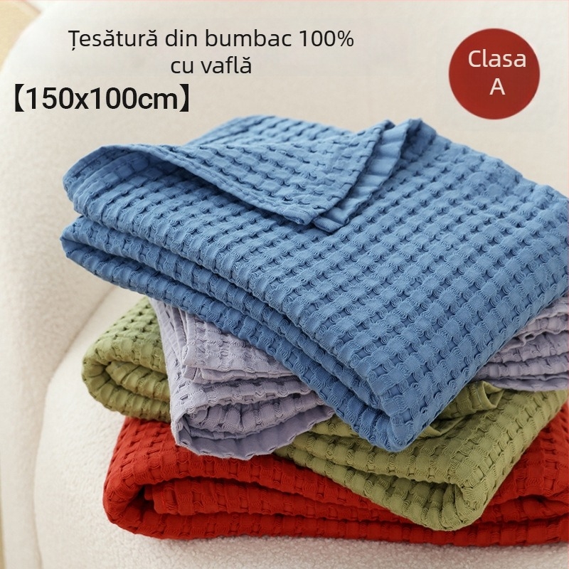 Pătură-prosop din bumbac, 300–499 g, patru sezoane universale, stil modern minimalist