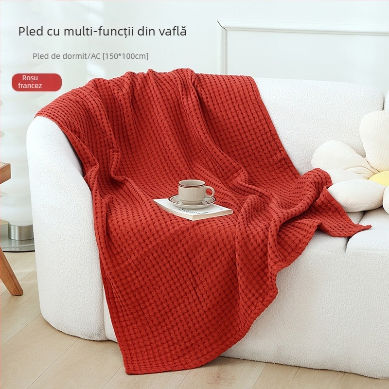 Pătură-prosop din bumbac, 300–499 g, patru sezoane universale, stil modern minimalist