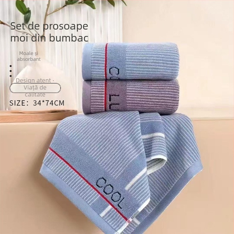 Dumeier Prosop din bumbac Jacquard, 120–140 g, 32 fire pe o parte, 16 fire pe cealaltă