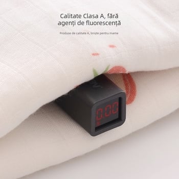 Pătură pentru înfășat bebeluș – din bumbac + fibră regenerată, fir 40s, cusătură/imprimare/țesătură plată, 200–300 g, Procesare personalizabilă