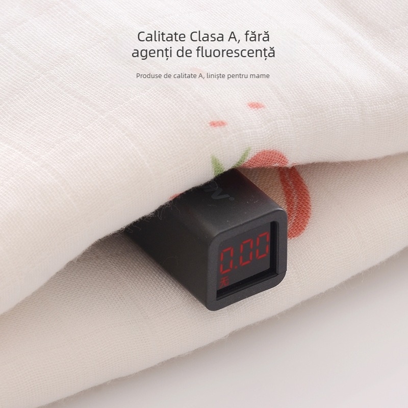 Pătură pentru înfășat bebeluș – din bumbac + fibră regenerată, fir 40s, cusătură/imprimare/țesătură plată, 200–300 g, Procesare personalizabilă