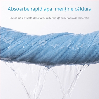 Prosop de baie pentru copii cu glugă din Coral Fleece, absorbant, gros, 150D, 300–400 g