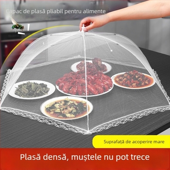 Capac pliabil pentru alimente din plasă metalică — protecție împotriva muștelor, multifuncțional, design modern