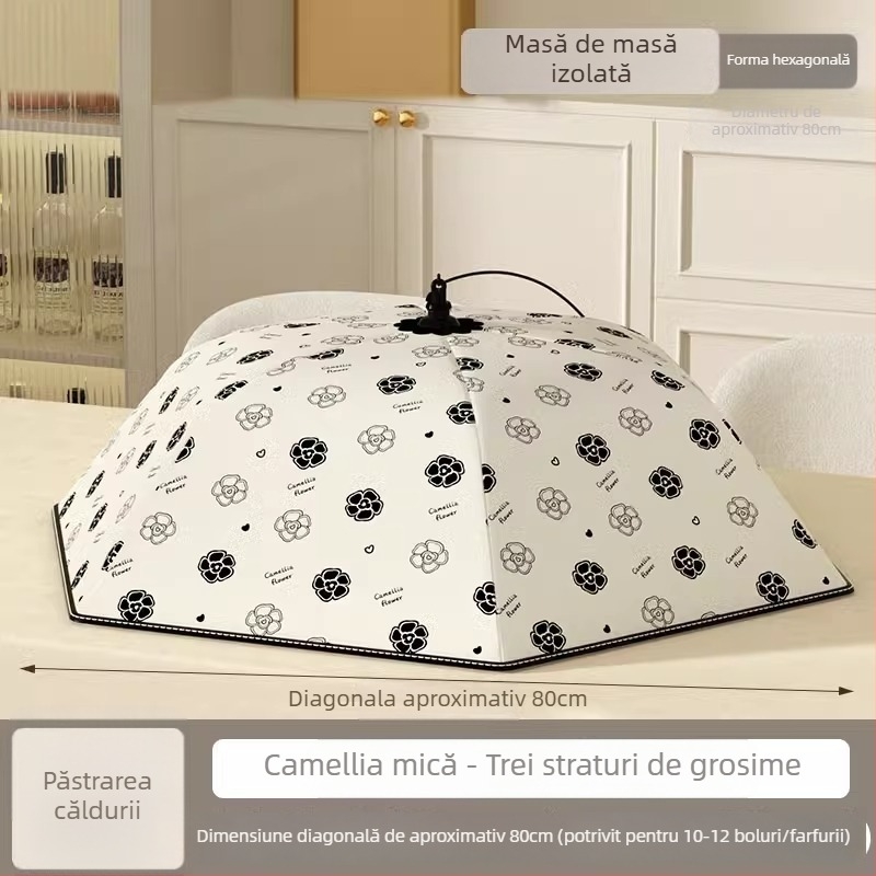 Acoperire izolată, pliabilă pentru legume și alimente – utilizare casnică (multifuncțională, menținerea căldurii, protecție la praf)