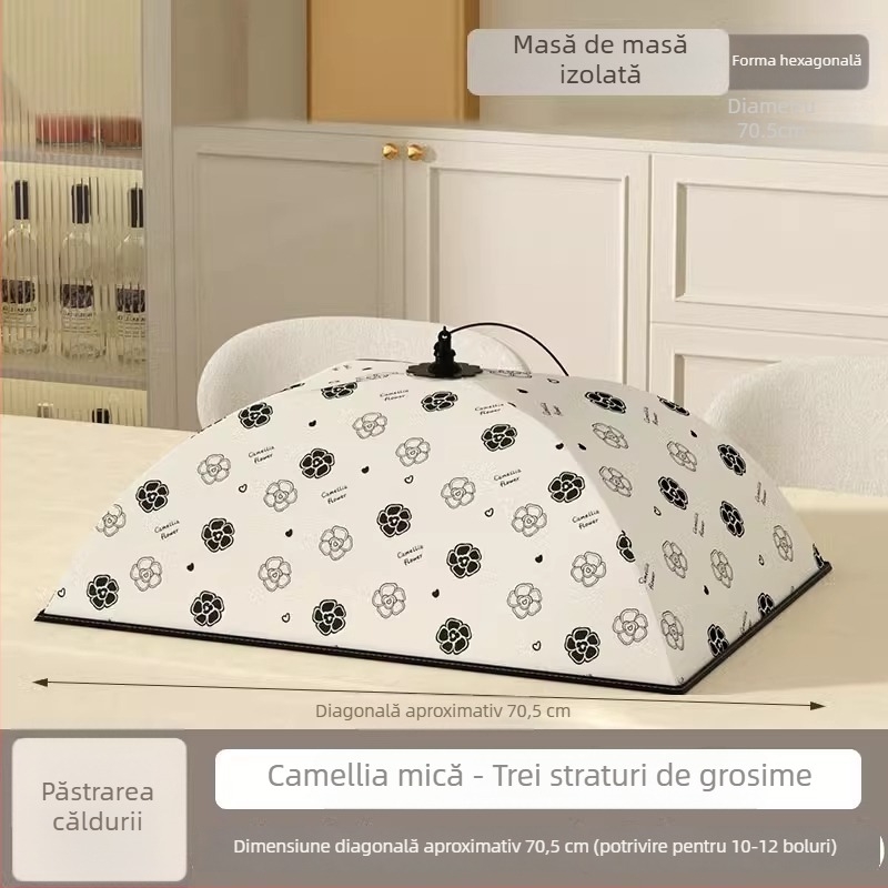 Acoperire izolată, pliabilă pentru legume și alimente – utilizare casnică (multifuncțională, menținerea căldurii, protecție la praf)