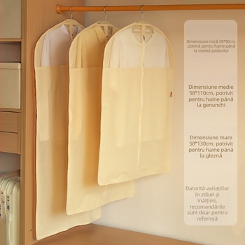 Husă de protecție pentru haine, bumbac dens, respirabil, stil japonez, protecție împotriva prafului și umezelii